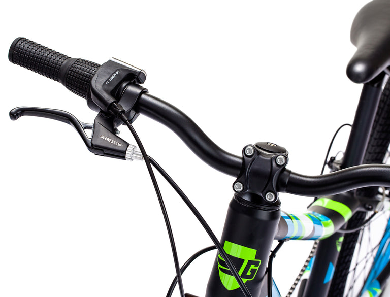 Bike with play button over it talking about our Surestop® brakes