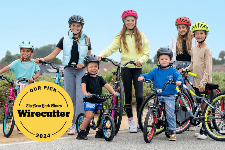 7 kids with their Guardian Bikes